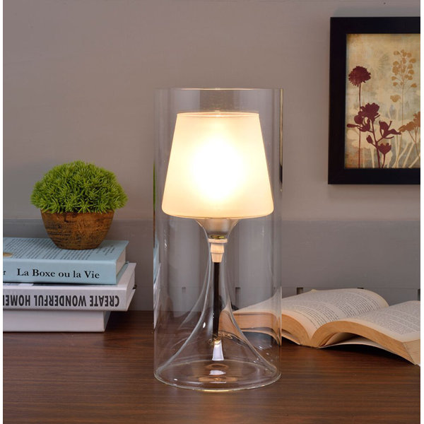 Orren Ellis Beyer Glass Novelty Lamp Wayfair